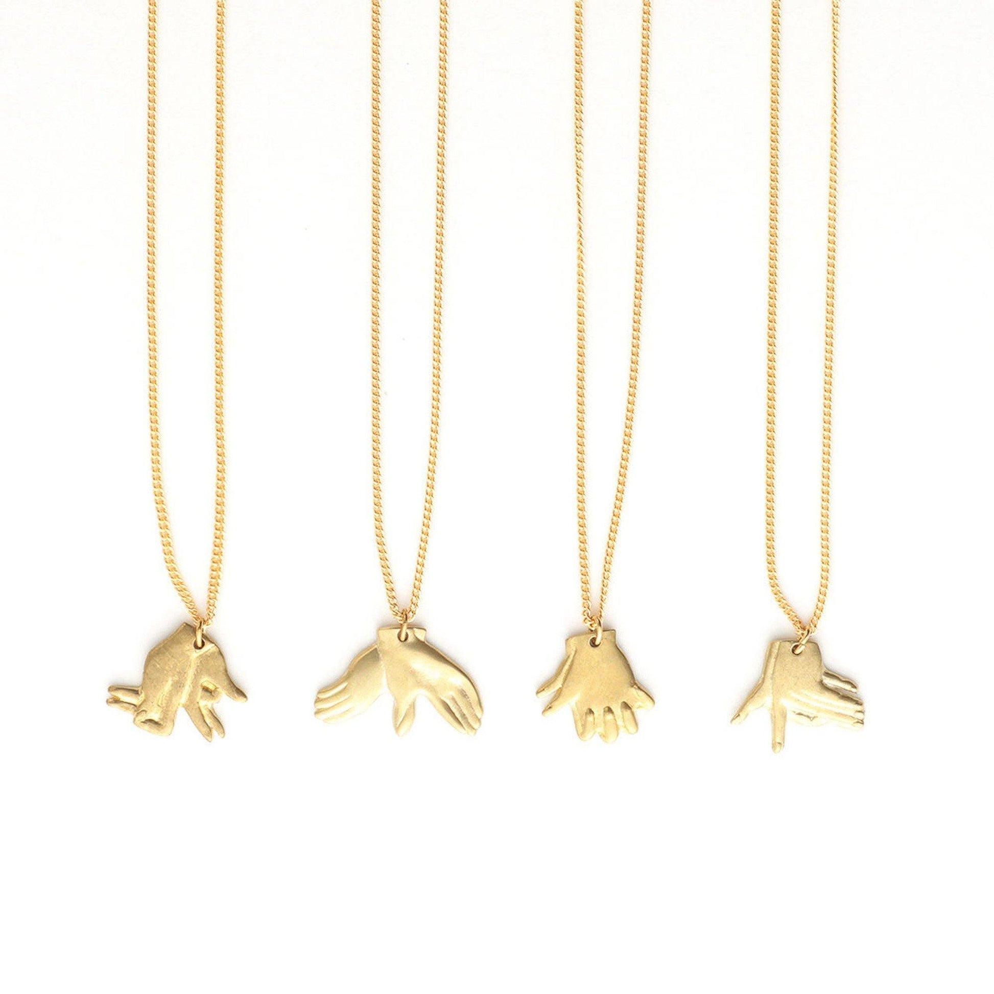 Aquvii(アクビ) | 手で作る影絵をモチーフにしたネックレス Hand shadow Necklace [aq.010] - Sopwith camel