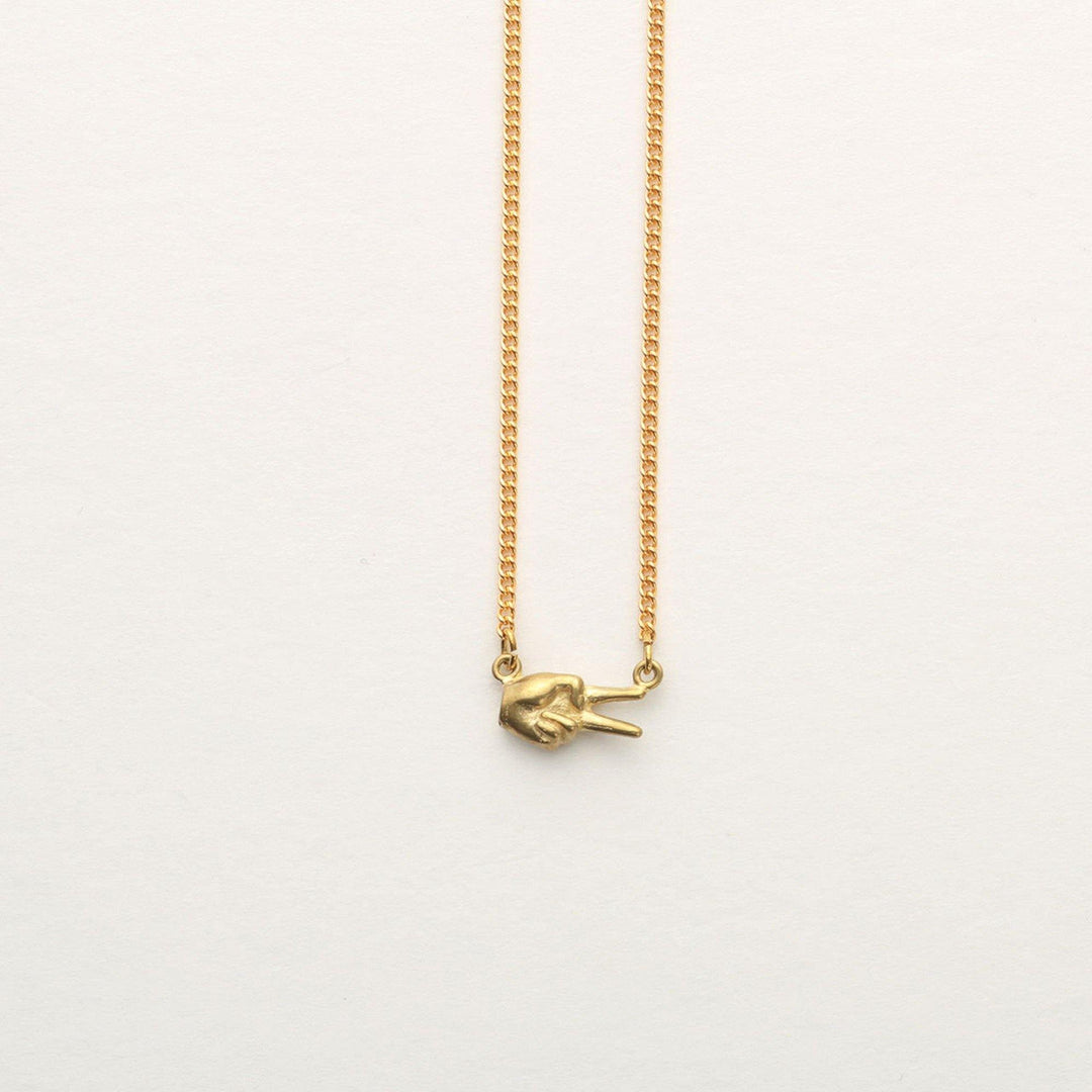 Aquvii(アクビ) | じゃんけん(グー・チョキ・パー)の手をモチーフにしたネックレス Janken necklace [aq.028] - Sopwith camel