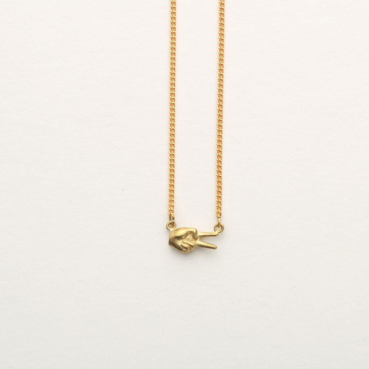 Aquvii(アクビ) | じゃんけん(グー・チョキ・パー)の手をモチーフにしたネックレス Janken necklace [aq.028] - Sopwith camel
