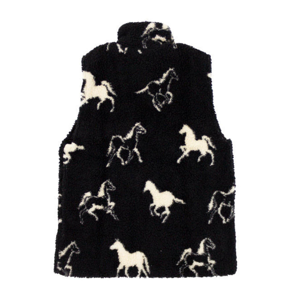 FARFIELD (ファーフィールド) | 英国製 馬柄 フリースベスト FELL VEST [1901] - Black Horse - Sopwith camel