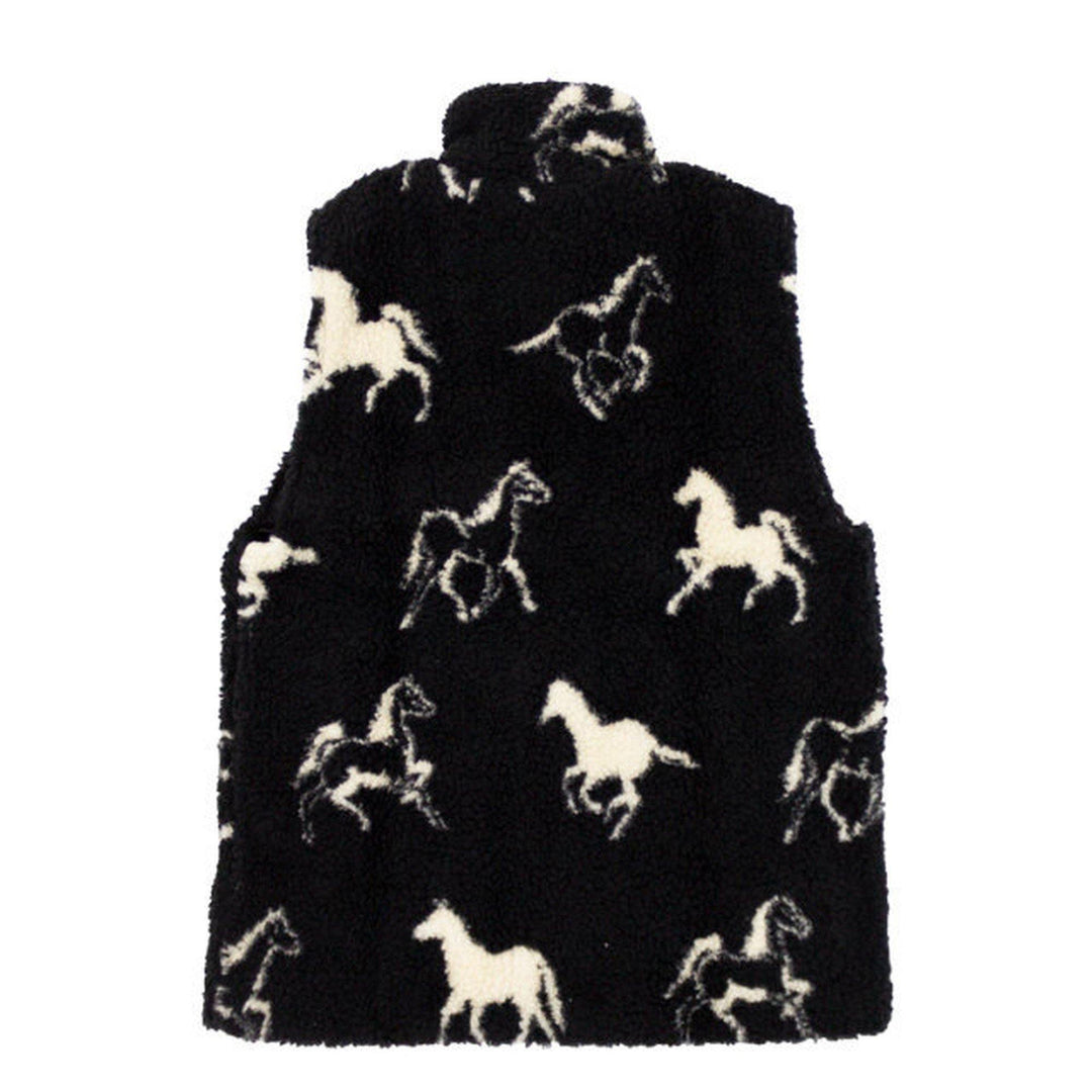 FARFIELD (ファーフィールド) | 英国製 馬柄 フリースベスト FELL VEST [1901] - Black Horse - Sopwith camel