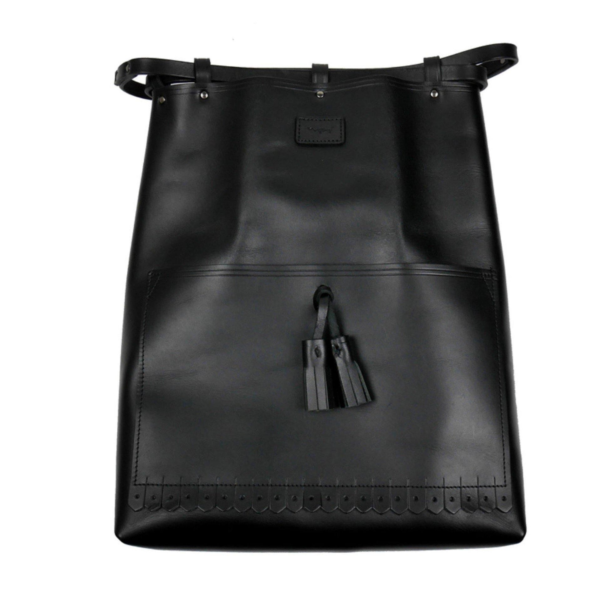 OR GLORY(オア・グローリー) | タッセル付きレザー巾着 M〈Black〉Tassel Poach M - Sopwith camel