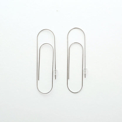 Aquvii(アクビ) | 大きめサイズのゼムクリップをモチーフにしたチタン製ピアス Titan clip pierce [aq.075] - Sopwith camel
