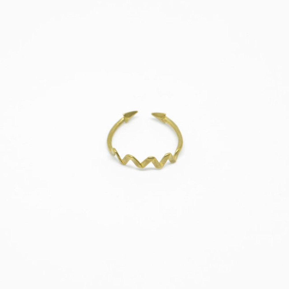 Aquvii(アクビ) × HAMADARAKA | 【コラボ】ウェーブと矢印をモチーフにした指輪 WAVY WAVY ring [aq.085] - Sopwith camel
