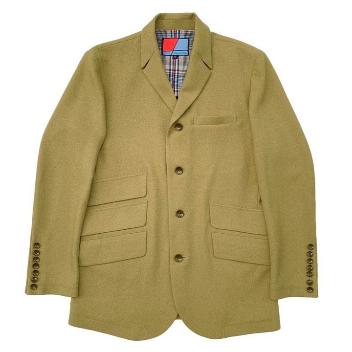 Original John(オリジナル ジョン) | 多重付けのフラップとボタンが特徴的な一重の4ボタンジャケット〈Beige〉 - Sopwith camel