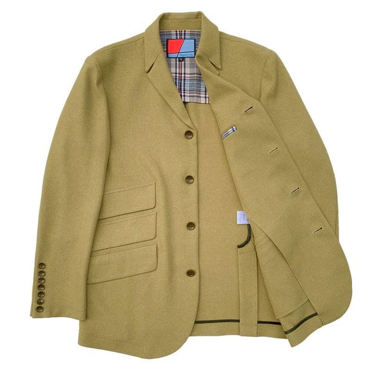 Original John(オリジナル ジョン) | 多重付けのフラップとボタンが特徴的な一重の4ボタンジャケット〈Beige〉 - Sopwith camel