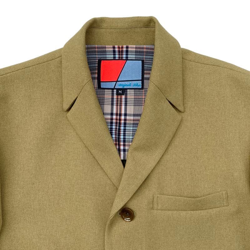 Original John(オリジナル ジョン) | 多重付けのフラップとボタンが特徴的な一重の4ボタンジャケット〈Beige〉 - Sopwith camel