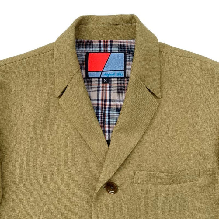 Original John(オリジナル ジョン) | 多重付けのフラップとボタンが特徴的な一重の4ボタンジャケット〈Beige〉 - Sopwith camel