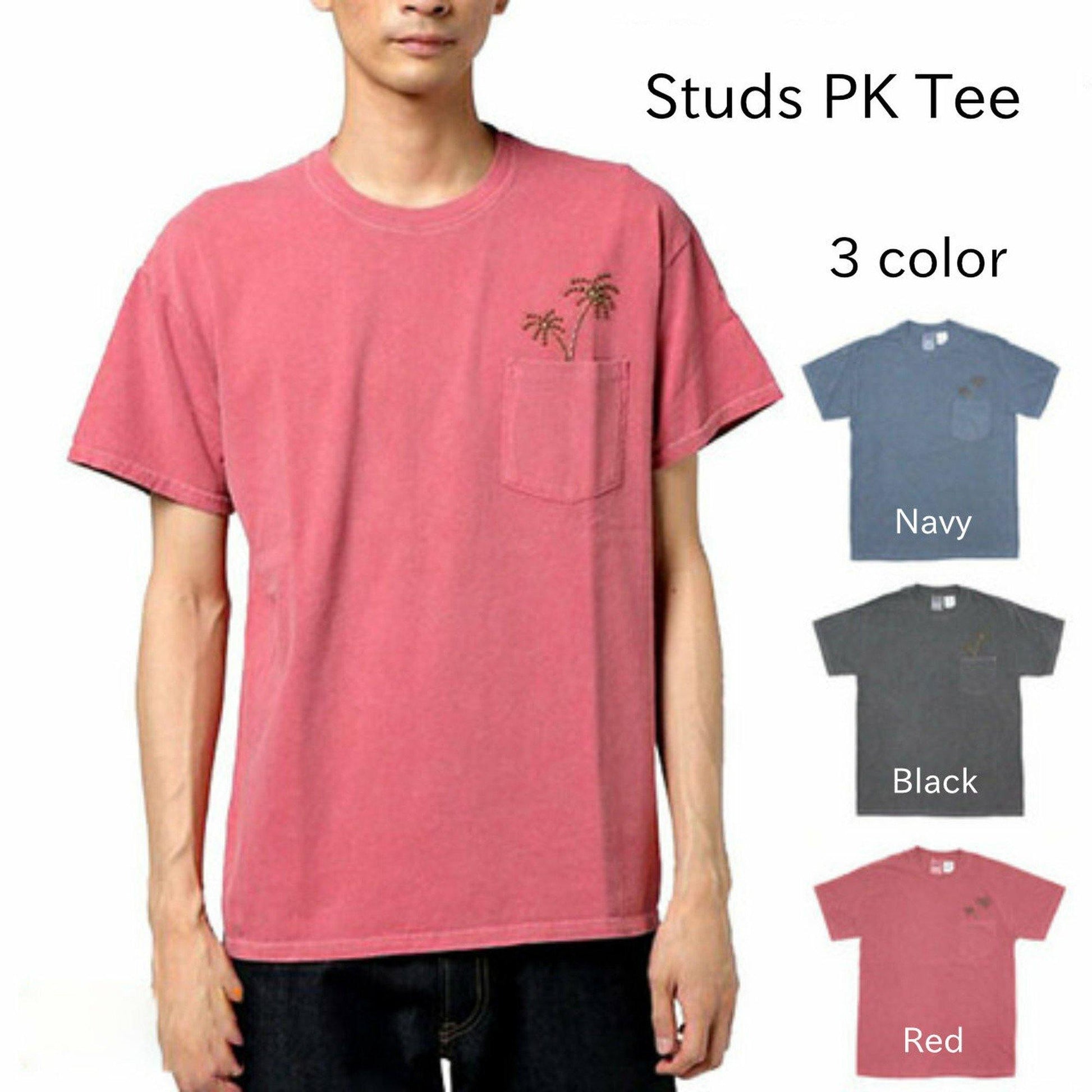 Studs PK Tee | ヤシの木をモチーフにしたスタッズ ポケットTシャツ - Sopwith camel