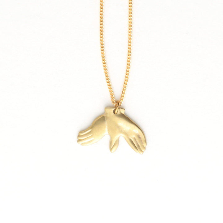 Aquvii(アクビ) | 手で作る影絵をモチーフにしたネックレス Hand shadow Necklace [aq.010] - Sopwith camel
