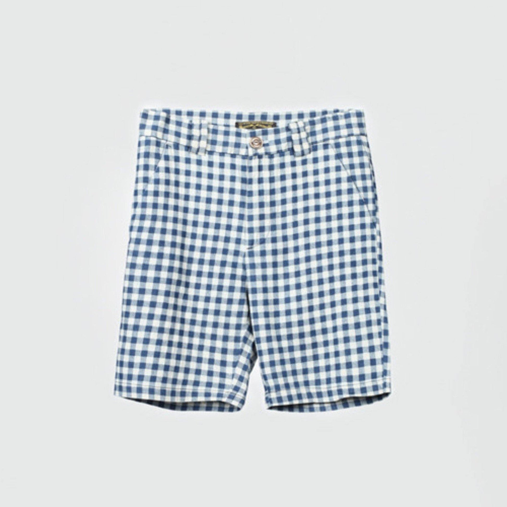 KRAVITZ (クラヴィッツ) | 8GUYS ギンガムチェック柄ショートパンツ〈Blue〉 - Sopwith camel