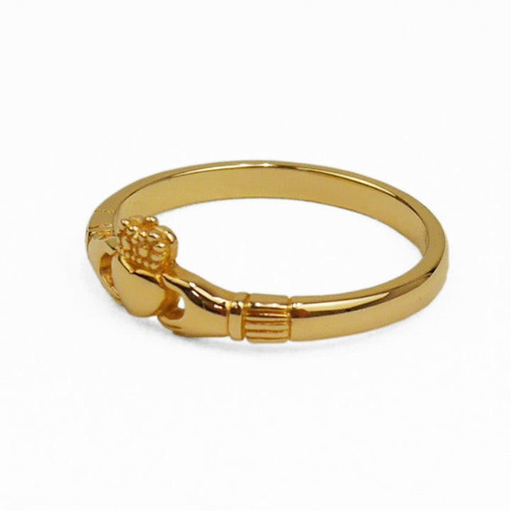 Lilac Original Archetype | 華奢なデザインのクラダリング Slender Claddagh Ring〈Gold〉 - Sopwith camel