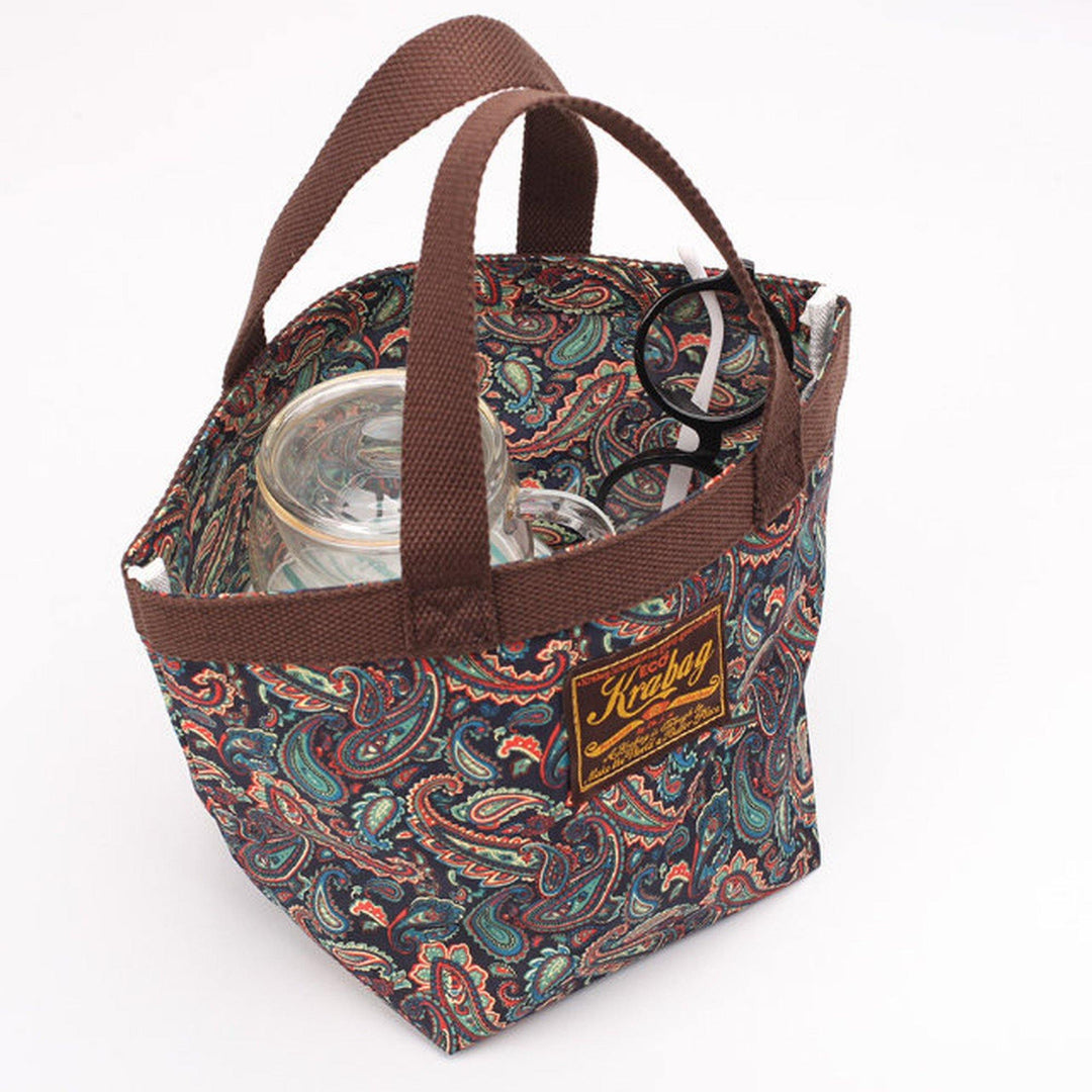 KRAVITZ (クラヴィッツ) | KRABAG ペイズリー柄 ミニトート KINDER BAG 1 - 6602〈Brown〉 - Sopwith camel