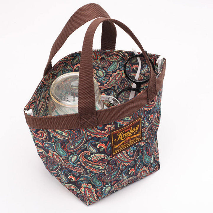 KRAVITZ (クラヴィッツ) | KRABAG ペイズリー柄 ミニトート KINDER BAG 1 - 6602〈Brown〉 - Sopwith camel