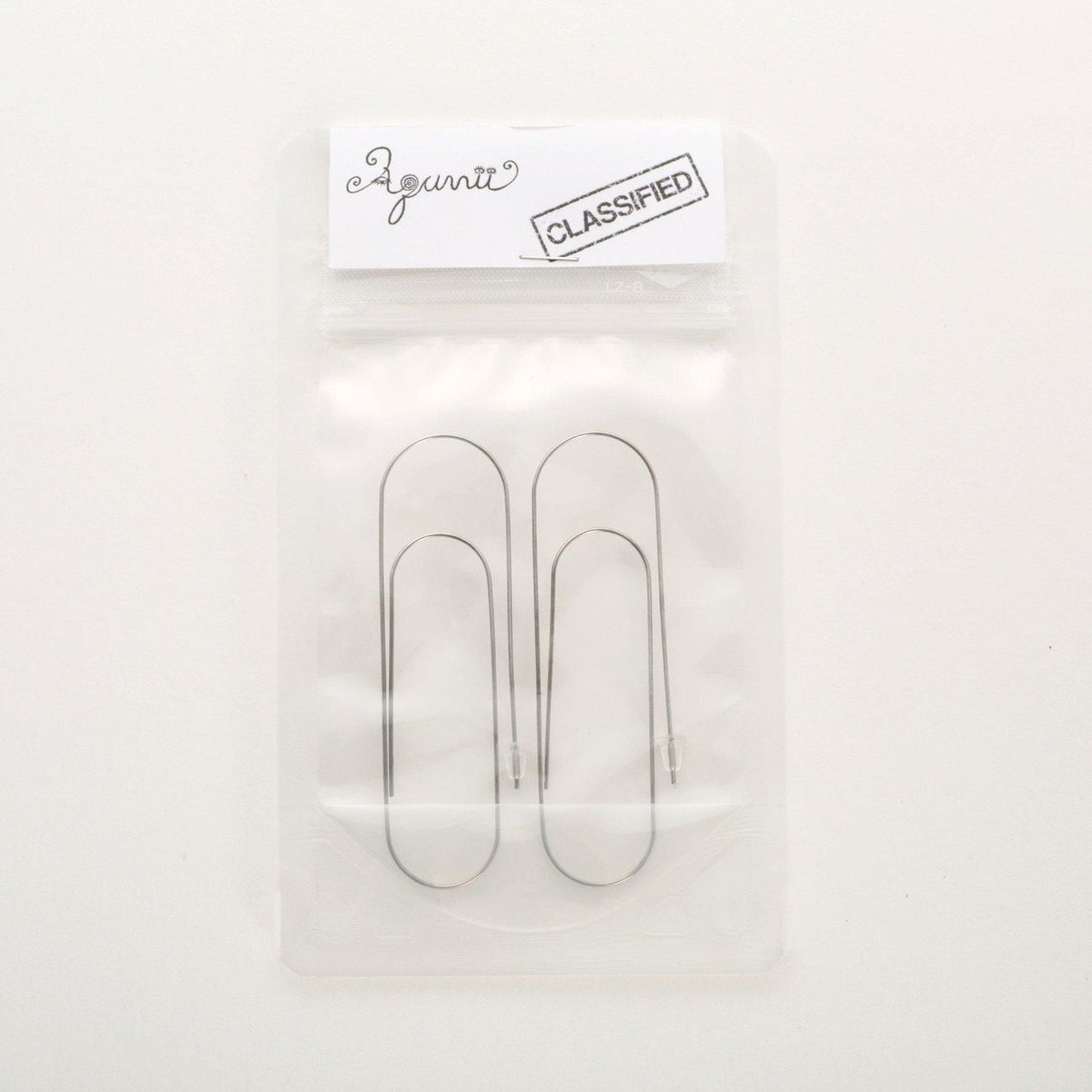 Aquvii(アクビ) | 大きめサイズのゼムクリップをモチーフにしたチタン製ピアス Titan clip pierce [aq.075] - Sopwith camel