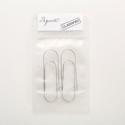 Aquvii(アクビ) | 大きめサイズのゼムクリップをモチーフにしたチタン製ピアス Titan clip pierce [aq.075] - Sopwith camel