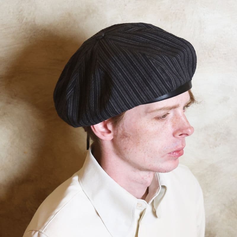 8Panels Army Beret〈Grey Stripe〉