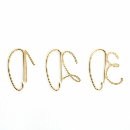 Aquvii(アクビ) | 数字モチーフのイヤーカフ Numbers earcuff - Sopwith camel