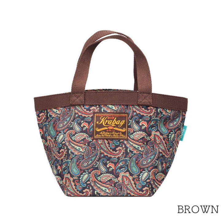 KRAVITZ (クラヴィッツ) | KRABAG ペイズリー柄 ミニトート KINDER BAG 1 - 6602〈Brown〉 - Sopwith camel