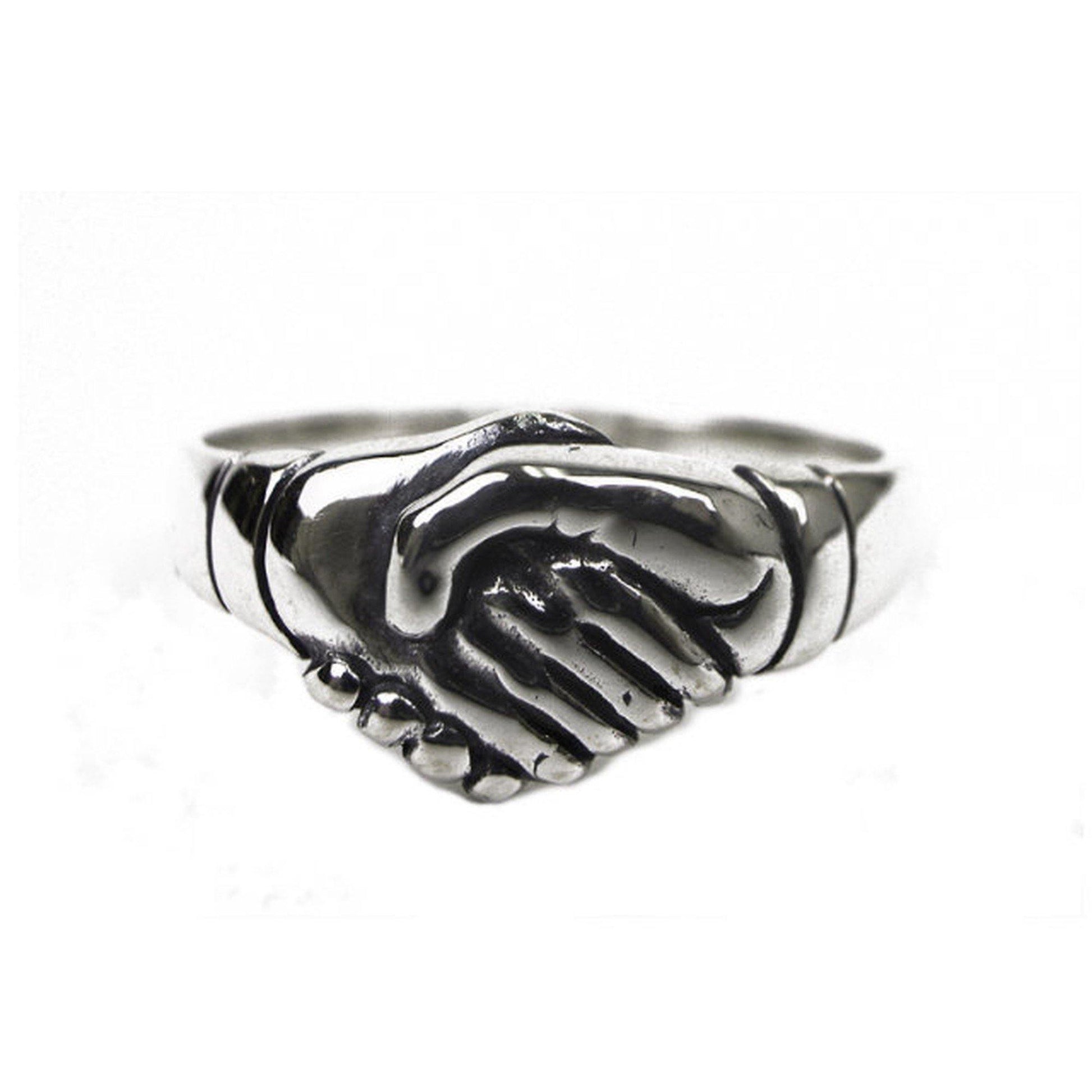 Lilac Original Archetype | 団結・約束の意味を持つ「握手」デザインのリング Unite Ring〈Silver〉 - Sopwith camel
