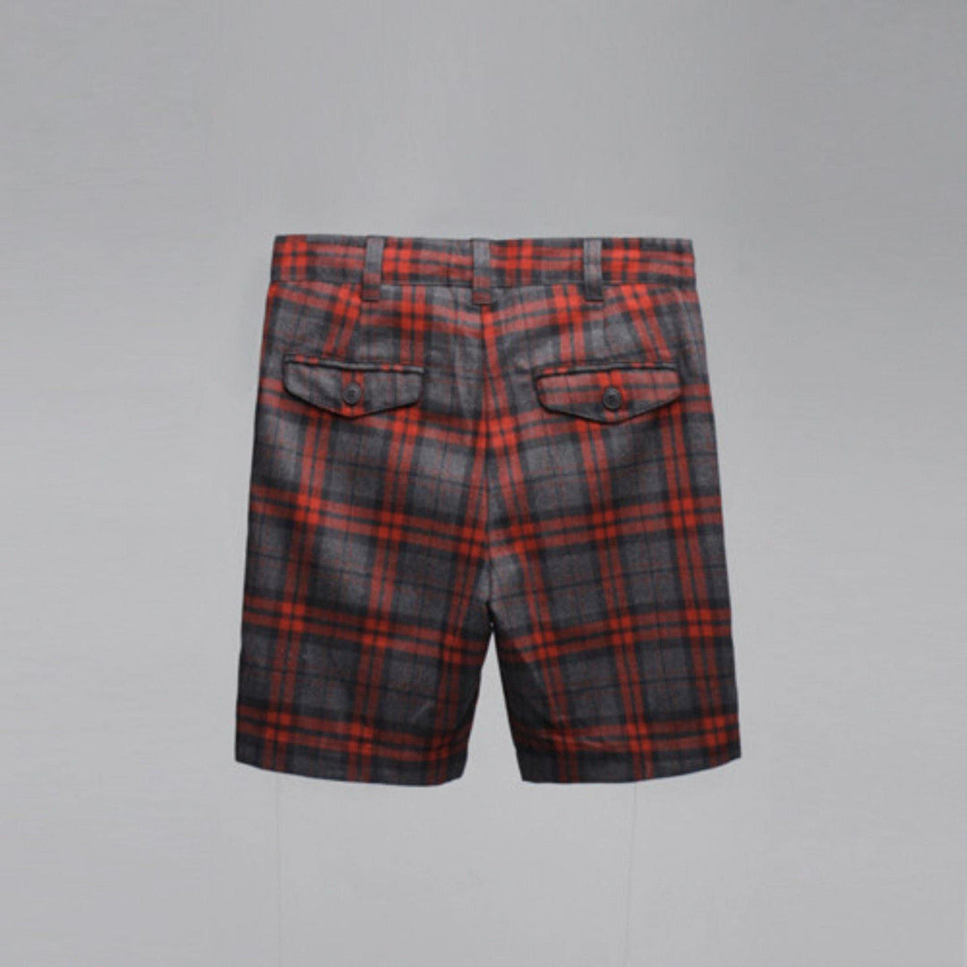 KRAVITZ (クラヴィッツ) | タータンチェック柄ショートパンツ〈Red〉 - Sopwith camel