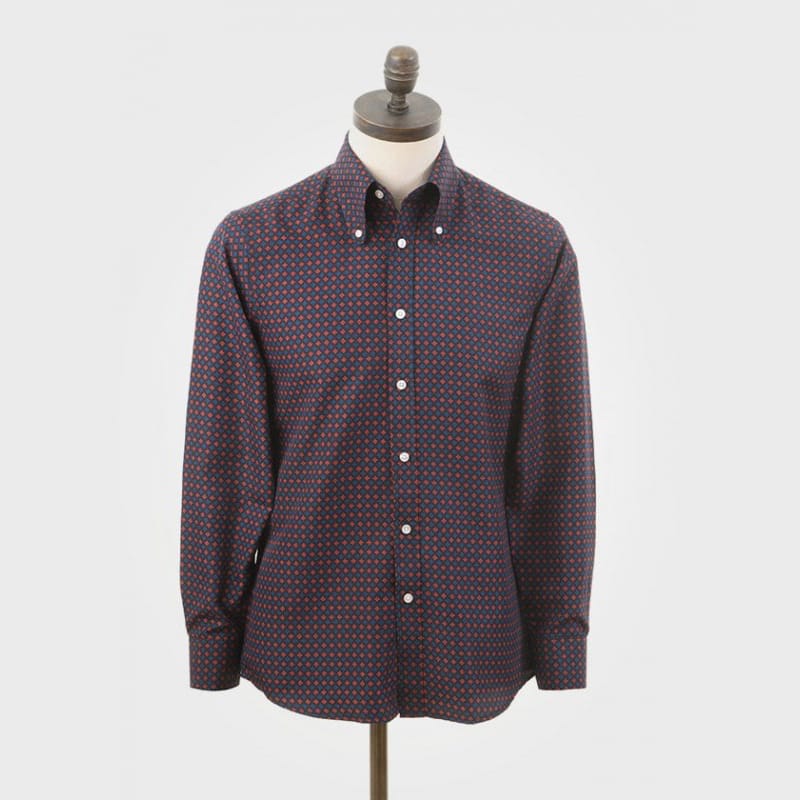 Art Gallery Clothing(アートギャラリークロージング) | FRAMPTON スパーク柄 ビーグルカラーBDシャツ - Sopwith camel