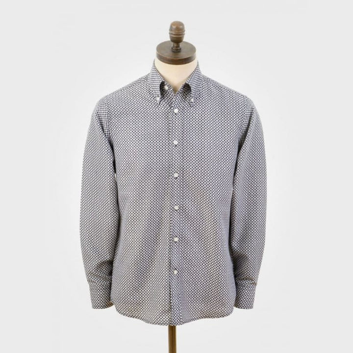 Art Gallery Clothing(アートギャラリークロージング) | DUTRONC オプアート柄ボタンダウンシャツ - Sopwith camel