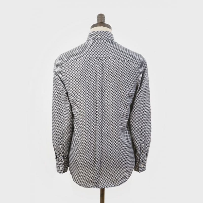 Art Gallery Clothing(アートギャラリークロージング) | DUTRONC オプアート柄ボタンダウンシャツ - Sopwith camel