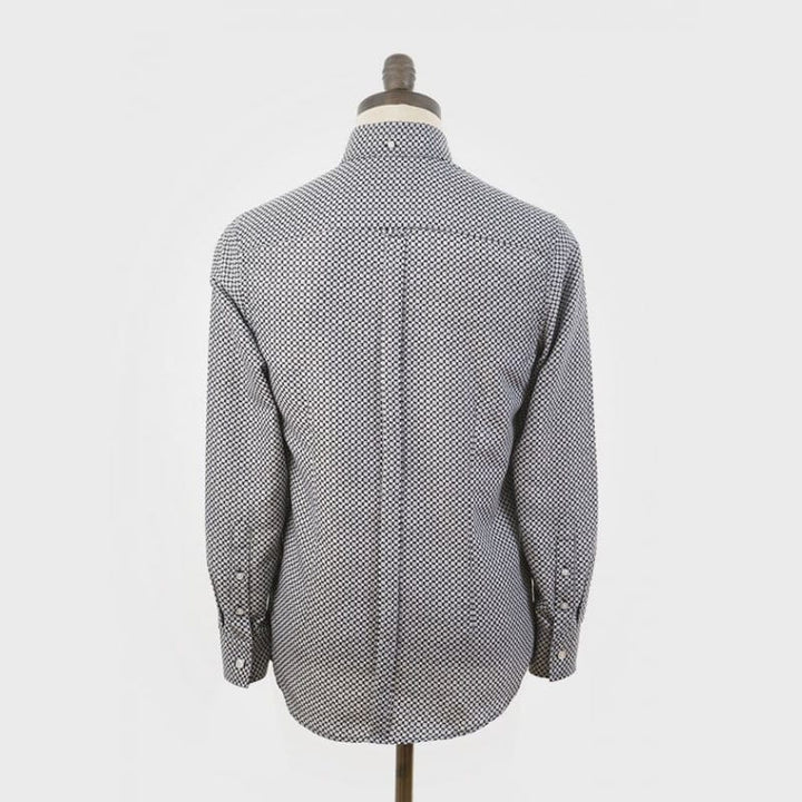 Art Gallery Clothing(アートギャラリークロージング) | DUTRONC オプアート柄ボタンダウンシャツ - Sopwith camel