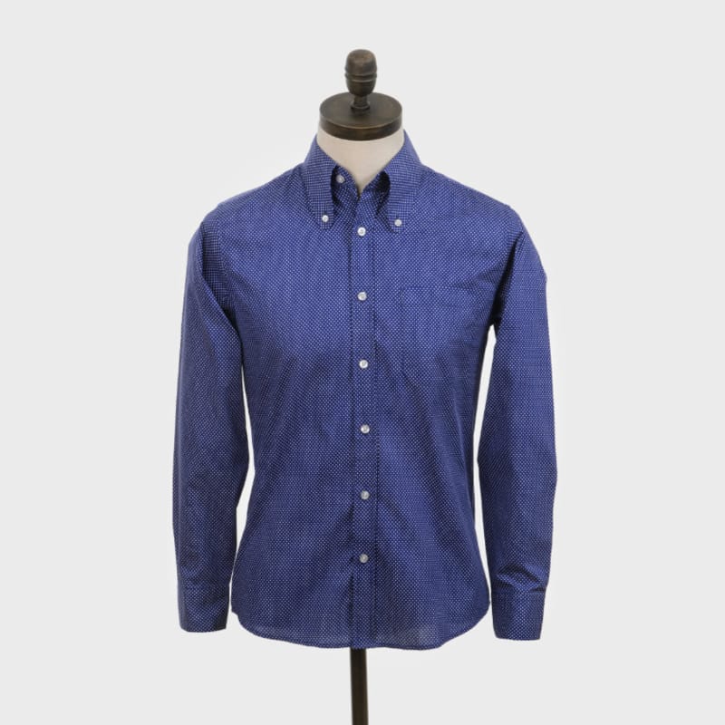 Art Gallery Clothing(アートギャラリークロージング) | POLKA ポルカドットのビーグルカラーBDシャツ〈Blue〉 - Sopwith camel