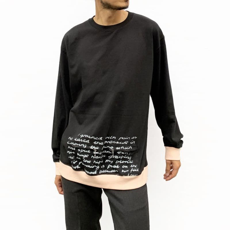 Original John (オリジナル ジョン) | BALLCHAIN L/S with PORNO TEXT [CT453] - Black - Sopwith camel