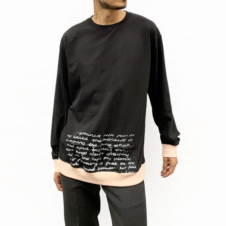 Original John (オリジナル ジョン) | BALLCHAIN L/S with PORNO TEXT [CT453] - Black - Sopwith camel