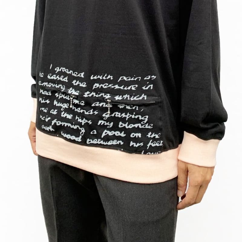 Original John (オリジナル ジョン) | BALLCHAIN L/S with PORNO TEXT [CT453] - Black - Sopwith camel