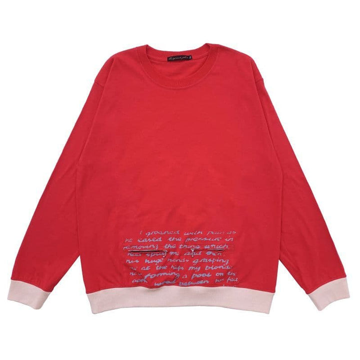Original John (オリジナル ジョン) | BALLCHAIN L/S with PORNO TEXT [CT453] - Red - Sopwith camel