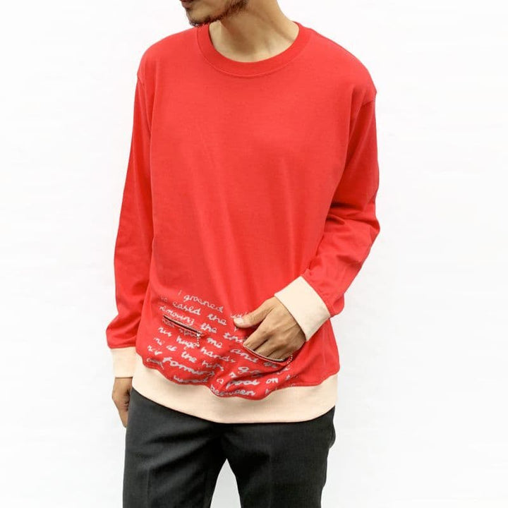 Original John (オリジナル ジョン) | BALLCHAIN L/S with PORNO TEXT [CT453] - Red - Sopwith camel