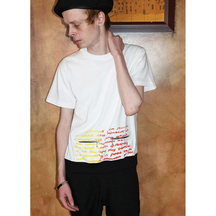 Original John (オリジナル ジョン) | BALLCHAIN S/S with PORNO TEXT [CT454] - White - Sopwith camel