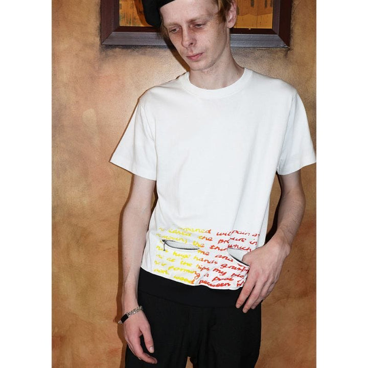 Original John (オリジナル ジョン) | BALLCHAIN S/S with PORNO TEXT [CT454] - White - Sopwith camel