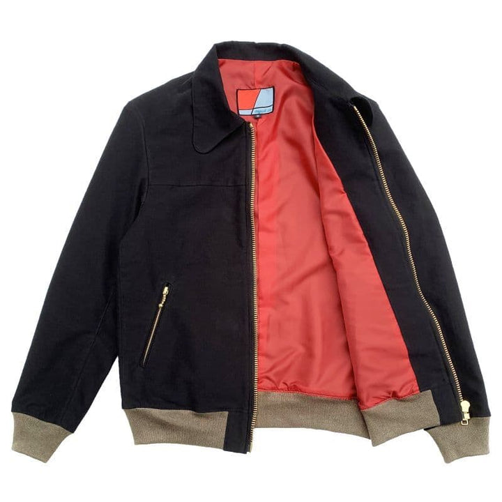 Original John (オリジナル ジョン) | ビーグルカラー×リブ使いのシングルライダースタイプ ジャケット〈Black〉 - Sopwith camel
