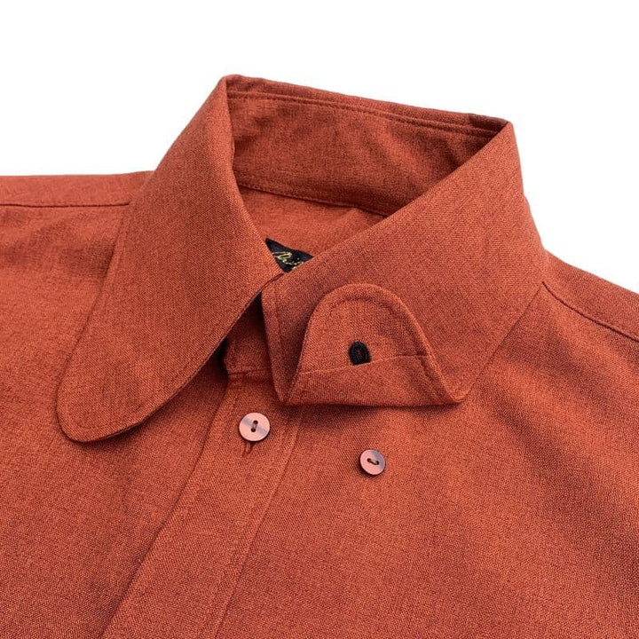 BEAGLE COLLAR SHIRTS [SH491] - Brick Orange