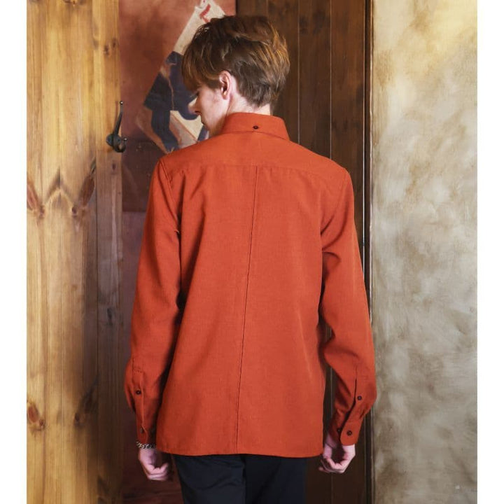 BEAGLE COLLAR SHIRTS [SH491] - Brick Orange