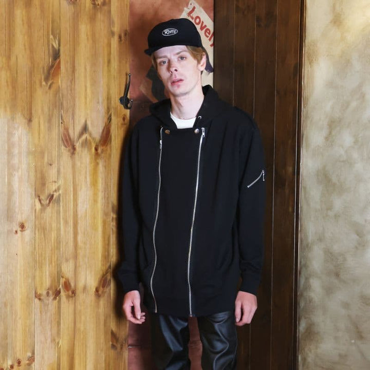 Original John (オリジナル ジョン) | BOY"SPECTATOR ZIP JACKET"モチーフのジップフーディBlack - Sopwith camel