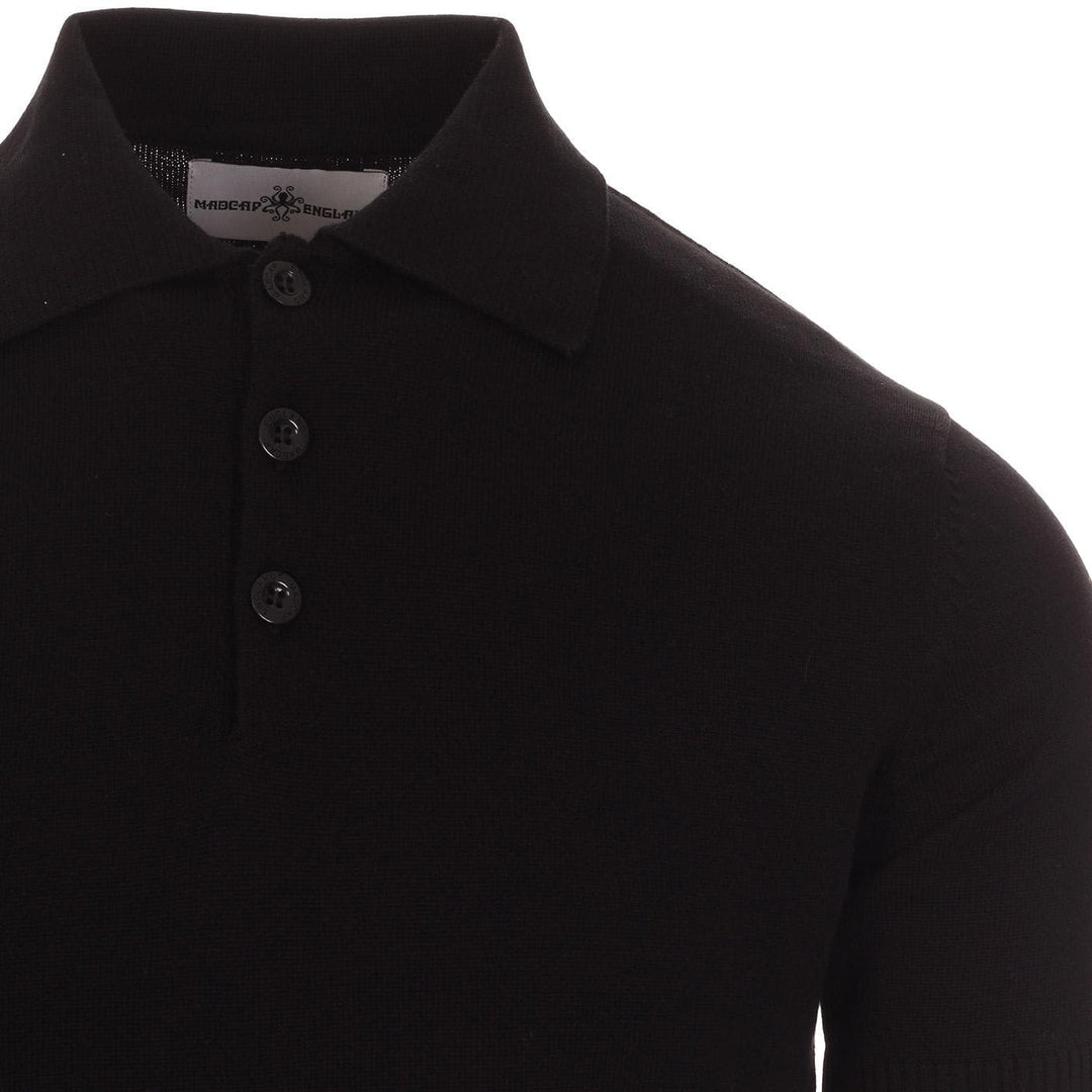 MADCAP ENGLAND(マッドキャップ イングランド) | BRANDO 60S MOD S/S KNITTED POLO - BLACK - Sopwith camel
