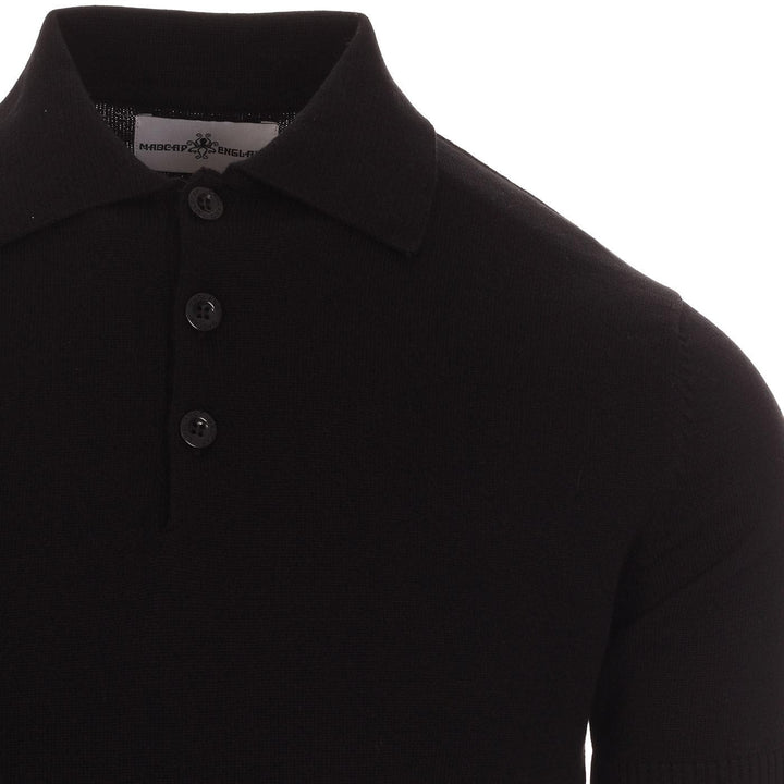 MADCAP ENGLAND(マッドキャップ イングランド) | BRANDO 60S MOD S/S KNITTED POLO - BLACK - Sopwith camel