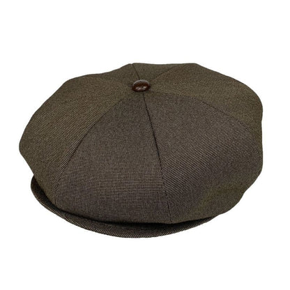 Original John (オリジナル ジョン) | ブリティッシュスタイルの定番の8面パネルキャスケット〈Brown〉 - Sopwith camel