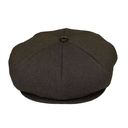 Original John (オリジナル ジョン) | ブリティッシュスタイルの定番の8面パネルキャスケット〈Brown〉 - Sopwith camel