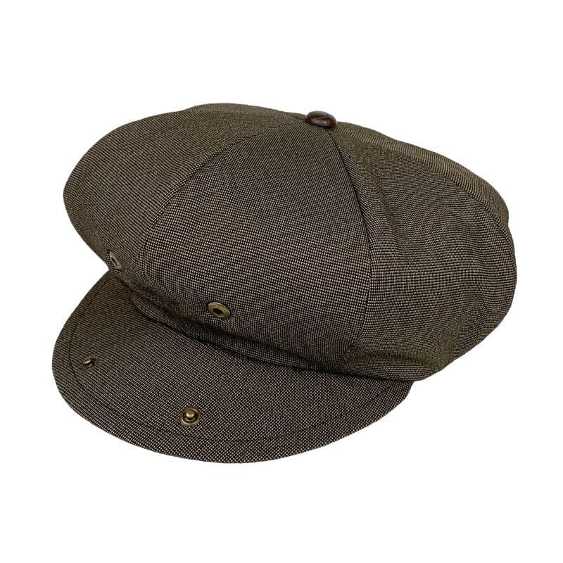 Original John (オリジナル ジョン) | ブリティッシュスタイルの定番の8面パネルキャスケット〈Brown〉 - Sopwith camel
