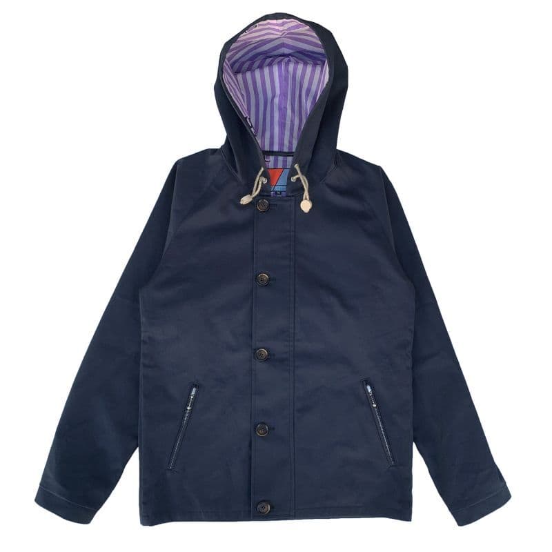 Original John (オリジナル ジョン) | ブリティッシュヴィンテージのディティールを取り入れたジップフーディ〈Navy〉 - Sopwith camel