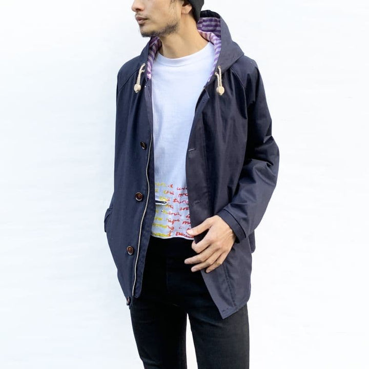Original John (オリジナル ジョン) | ブリティッシュヴィンテージのディティールを取り入れたジップフーディ〈Navy〉 - Sopwith camel