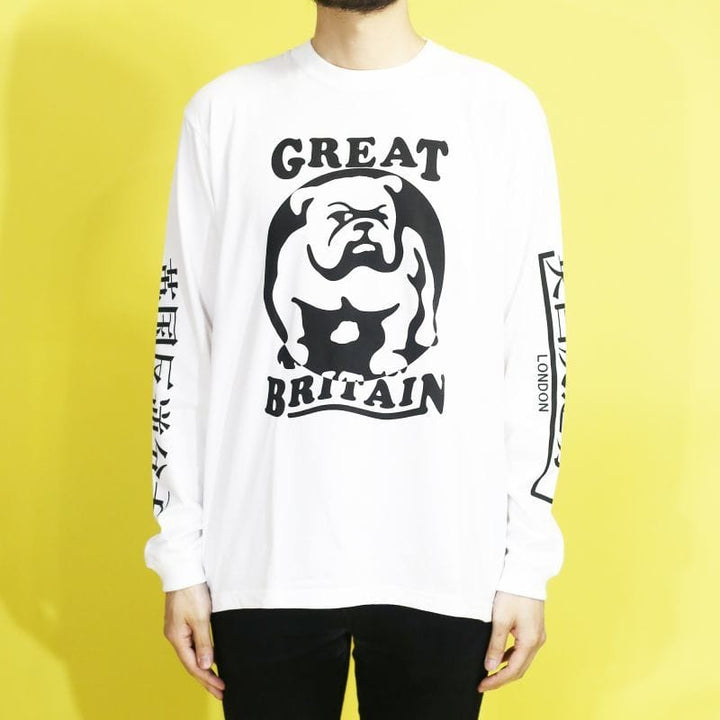 Original John(オリジナル ジョン) | ブルドッグプリントの長袖Tシャツ [CT383] - Sopwith camel