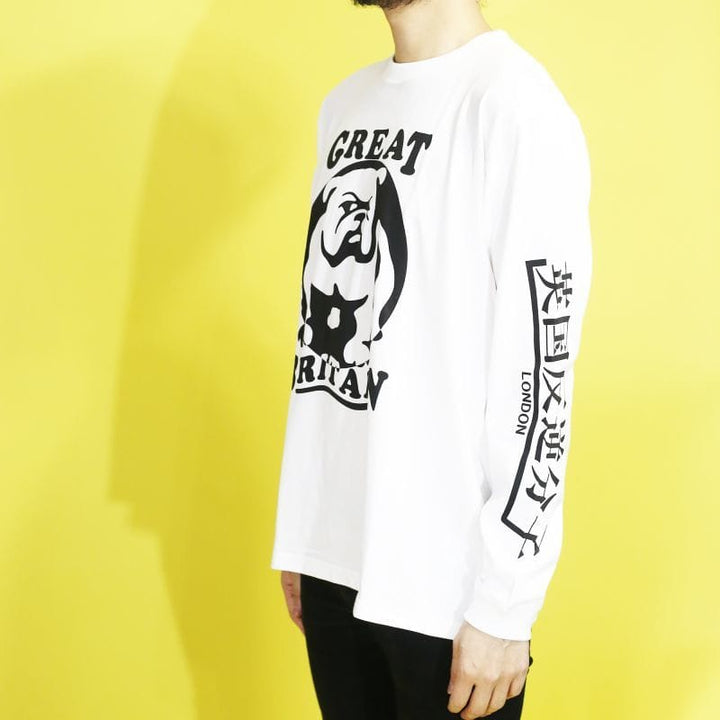 Original John(オリジナル ジョン) | ブルドッグプリントの長袖Tシャツ [CT383] - Sopwith camel